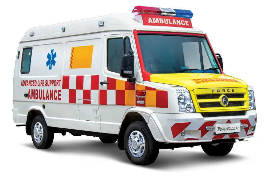 Illustrative ambulance platform; final vehicle and equipment vary
